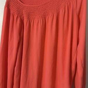 Unlisted Coral Smocked Blouse